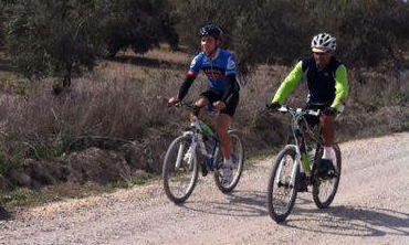 Families enjoying a cycling holidays in Andalucia